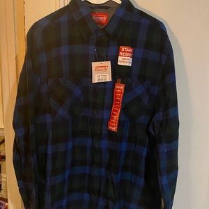 Coleman stain resistant brushed flannel shirt XL